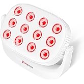 Red Light Therapy, Near Infrared 660nm 850nm Portable Red Light Therapy for Face and Body 4000mAh Battery Include Rotate 360 Degrees 12LEDS Dual Chip Device at Home Sport Yoga