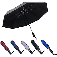AGLIFEFY Compact Travel Small Umbrella Windproof Collapsible Auto Open & Close Folding Mini Umbrella