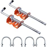 Aiwaiufu Heavy Duty Gate Anchor Cane Bolt &ndash;2 Pcs 18 Inch Drop Rod Stake for Farm, Garden, Ranch Fence Gates &ndash; Prevent Swinging &amp; Sagging &ndash; Zinc Plated Steel