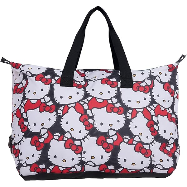 Amazon.com: HELLO KITTY Meets Muta Folding Tote Bag, Carry-On