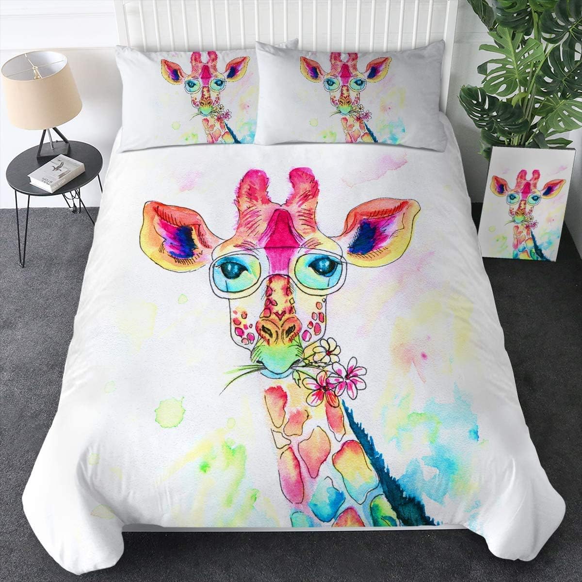 early days giraffe comforter