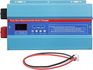 TGHY Pure Sine Wave Inverter, 1000W/2000W/3000W/4000W/5000W/6000W Solar Inverter, DC to AC Voltage Converter Off-Grid, for Home RV Solar System