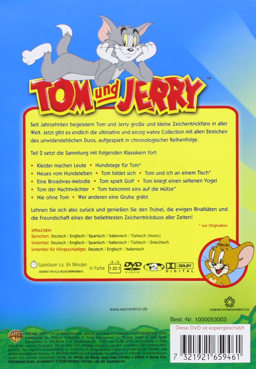 Amazon Com Tom Jerry The Ultimate Classic Collection 12 Dvd Italian Import Animazione Movies Tv