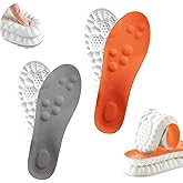 2 Pairs 4D Cloud Insoles for Men & Women,Memory Foam Cloud Insoles with Arch Support,2026 New Comfortable and Breathable Massage Shoe Inserts,Trim to Fit All Shoe Types 2 Color 47-48