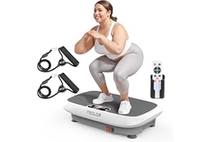 Teclor Premium Vibration Plate Exercise Machine for Lymphatic Drainage, Weight Loss, Whole Body Workout Power Vibration Plate, Shake Plate,Home Gym Fitness Equipment