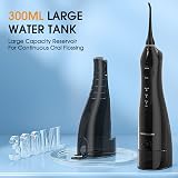 Hangsun Water Flosser Cordless Oral Irrigator 6 Tips 300ML Tank USB view 6