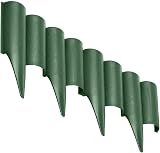 SolaDirect Green Lawn Edging Palisade 2.5m Ground Stakes PP Fence Border view 3