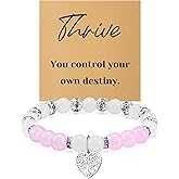 Inspirational Gifts Bracelets for Women Motivational Bracelets for Women Jewelry Inspirational Bracelet Beaded Bracelet Mother's Day Gift for Mom Encouragement Birthday Gifts for Wife Friend Sisters