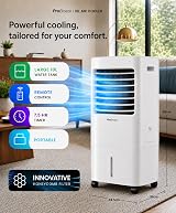 Pro Breeze 4-in-1 Air Cooler with 10L Tank, Remote, Timer, Oscillation view 2