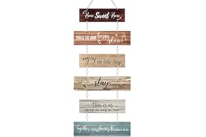 Queekay Rustic Family Wall Sign, Metal Farmhouse Family Decor Decorative Wall Hanging Plaque for Housewarming Christmas Thanksgiving New Home Gifts Living Room Bedroom