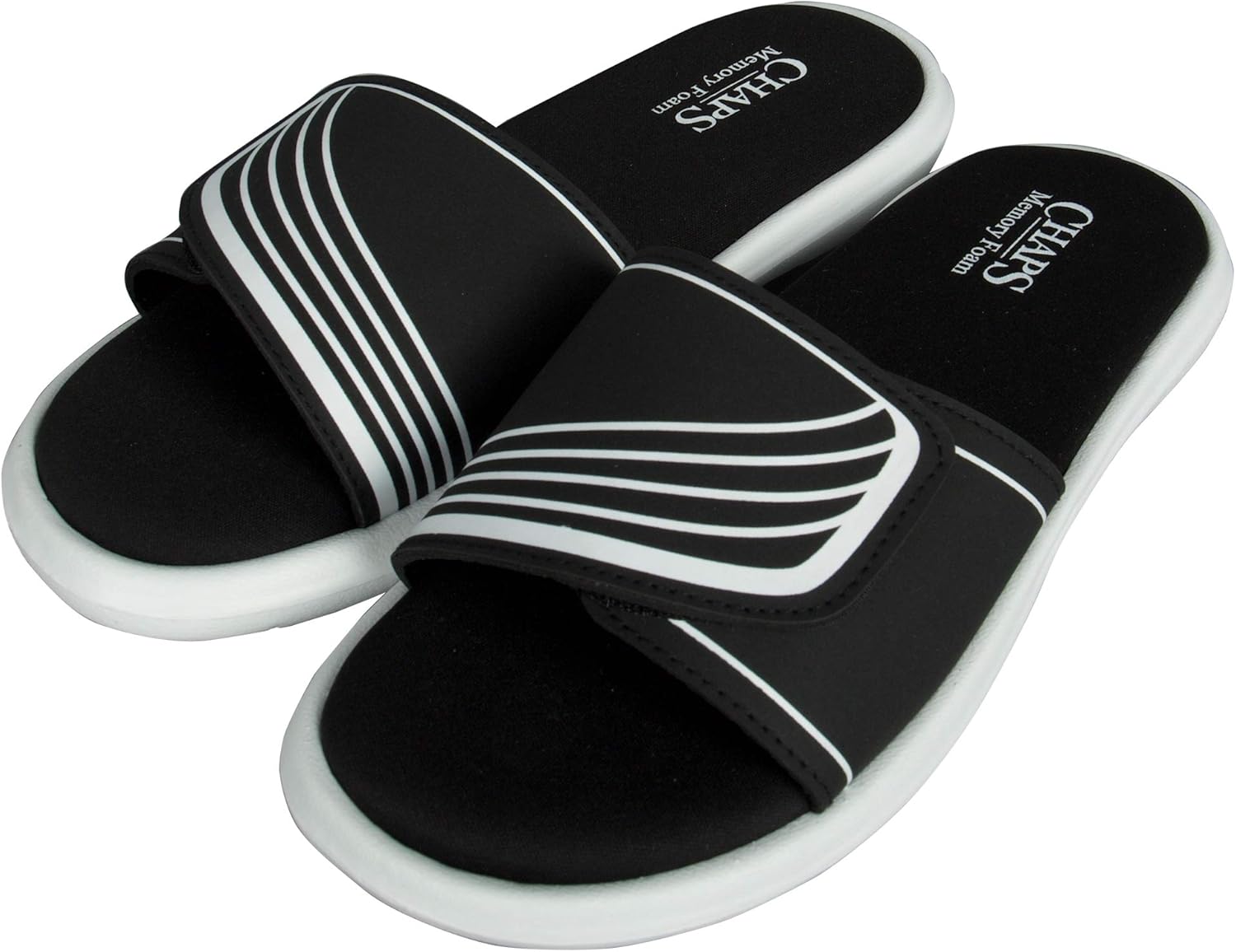 chaps memory foam sandals