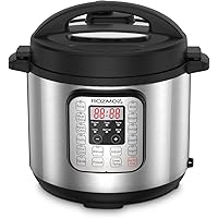 Rozmoz 11-in-1 Electric Pressure Cooker Instant Stainless Steel Pot, Slow Cooker, Steamer, Saute, Yogurt Maker, Warmer…