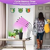Wolezek Grow Lights 80 LED 4 Head Full Spectrum Plant Light with Clip view 6