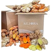 2 Lbs Kejora Ginger Root and Turmeric Root Combo - Fresh Hand Picked (2, Pounds)
