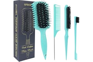 GFDCK Curl Defining Brush, Curly Hair Brush Products for Effortlessly Detangling Shaping and Styling Women's Men's Curls on All Wet or Dry Hair Types, Reduces Frizz