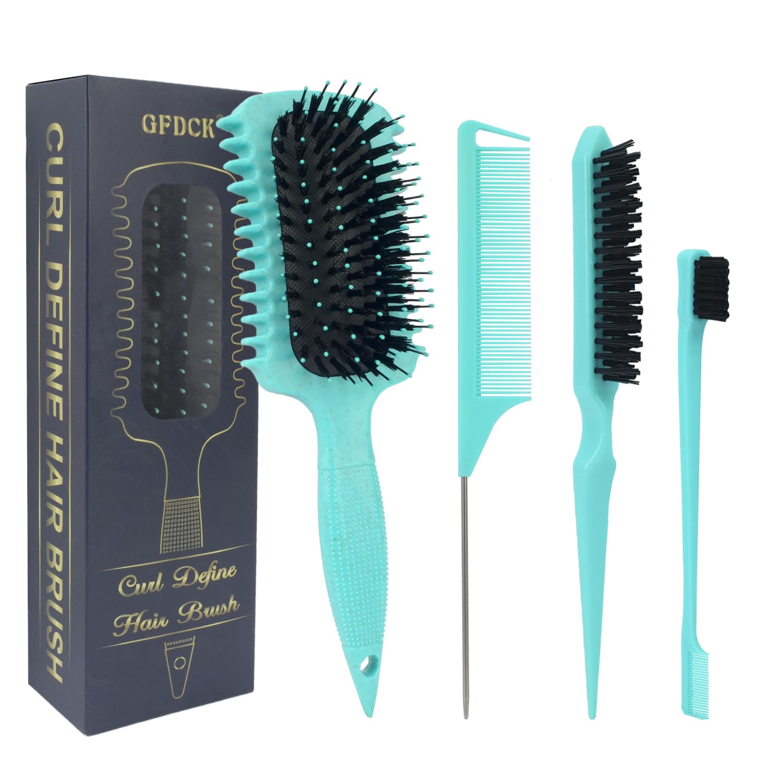 Photo 1 of Curl Defining Brush, Curly Hair Brush Products for Effortlessly Detangling Shaping and Styling Women's Men's Curls on All Wet or Dry Hair Types, Reduces Frizz