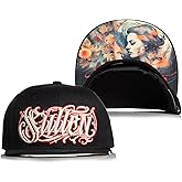 Sullen Men's Anko Tattoo Graphic Tattoo Lifestyle Adjustable Flatbill Snapback Hat Black