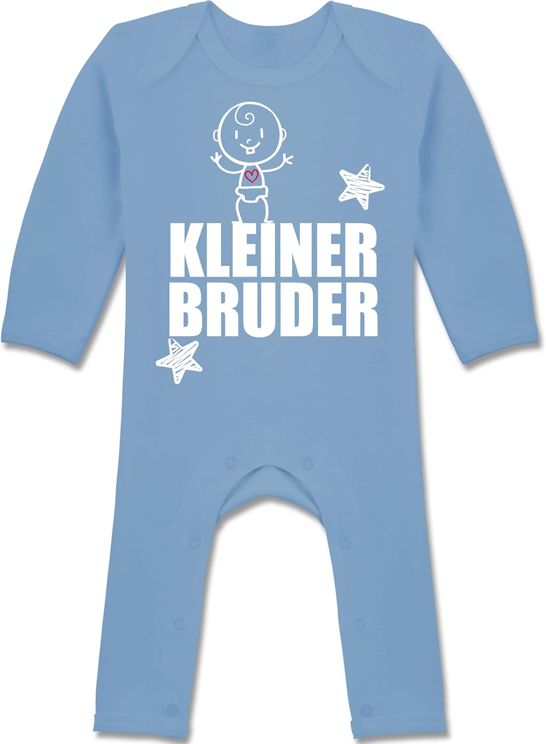 Shirtracer Baby Body - Lustiger "Kleiner Bruder Sterne" Strampler Für Jungen & Mädchen