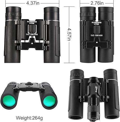 Runspike 10x25 Compact Binoculars,Large Eyepiece High: Amazon.co.uk: Camera  & Photo