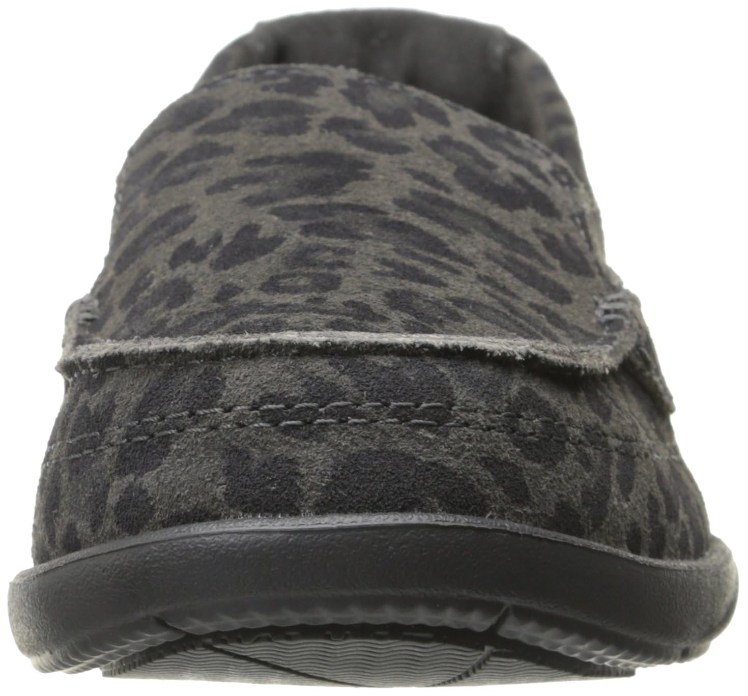 crocs women's walu leopard print leather loafer
