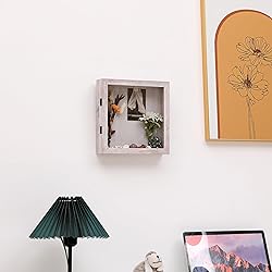 DEMAIKE 10x10 Shadow Box Frame with Linen
