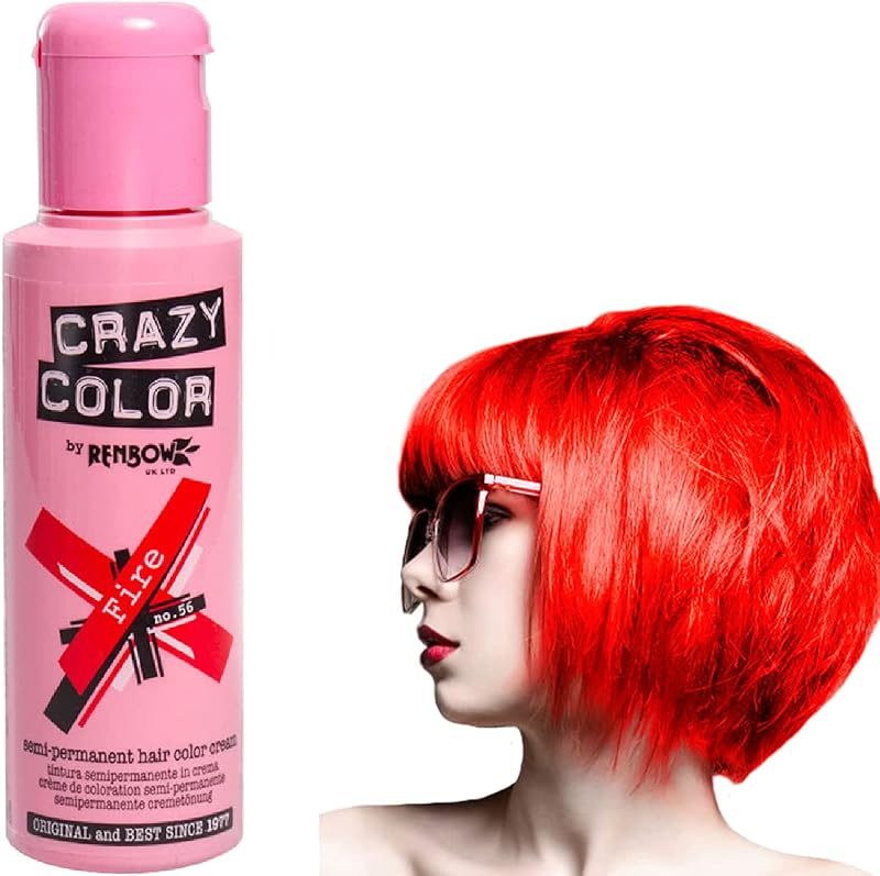 Crazy Color Renbow 4 x Semi-Permanent Hair Colour Creams 100ml