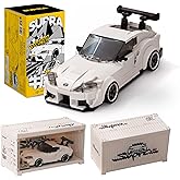 MOCBROPCS Toyota Supra Building Car with Display Container, Toyota Officially Licensed, Compatible with Speed Champions Sports Racing Car, Building Toys for Adults and Kids Boys Aged 8-16 (367PCS)