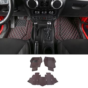 Amazon Com Rt Tcz Floor Mats For Jeep Wrangler Jku 4 Door
