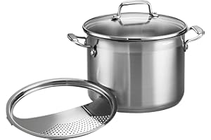 Tramontina Pasta Cooker Gourmet Stainless Steel 3-Piece 6-Quart, 80120/200DS