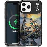 OKBUOK for iPhone 17 Pro Max Magnetic Case, Compatible with Magsafe Pattern Cover Mallard Ducks