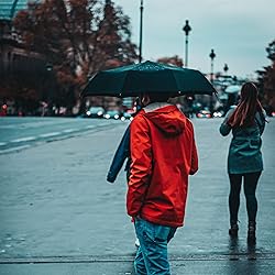 PFFY 2 Packs Travel Umbrella Windproof Auto Open