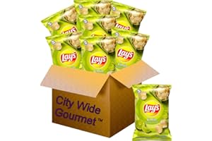Lay's Limon Potato Chips, 1.5 oz Bags, Pack of 8, Bundled by City Wide Gourmet