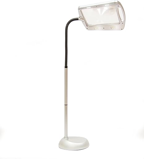 Amazon Com Balanced Spectrum Lighted 3x Magnifier Floor Lamp