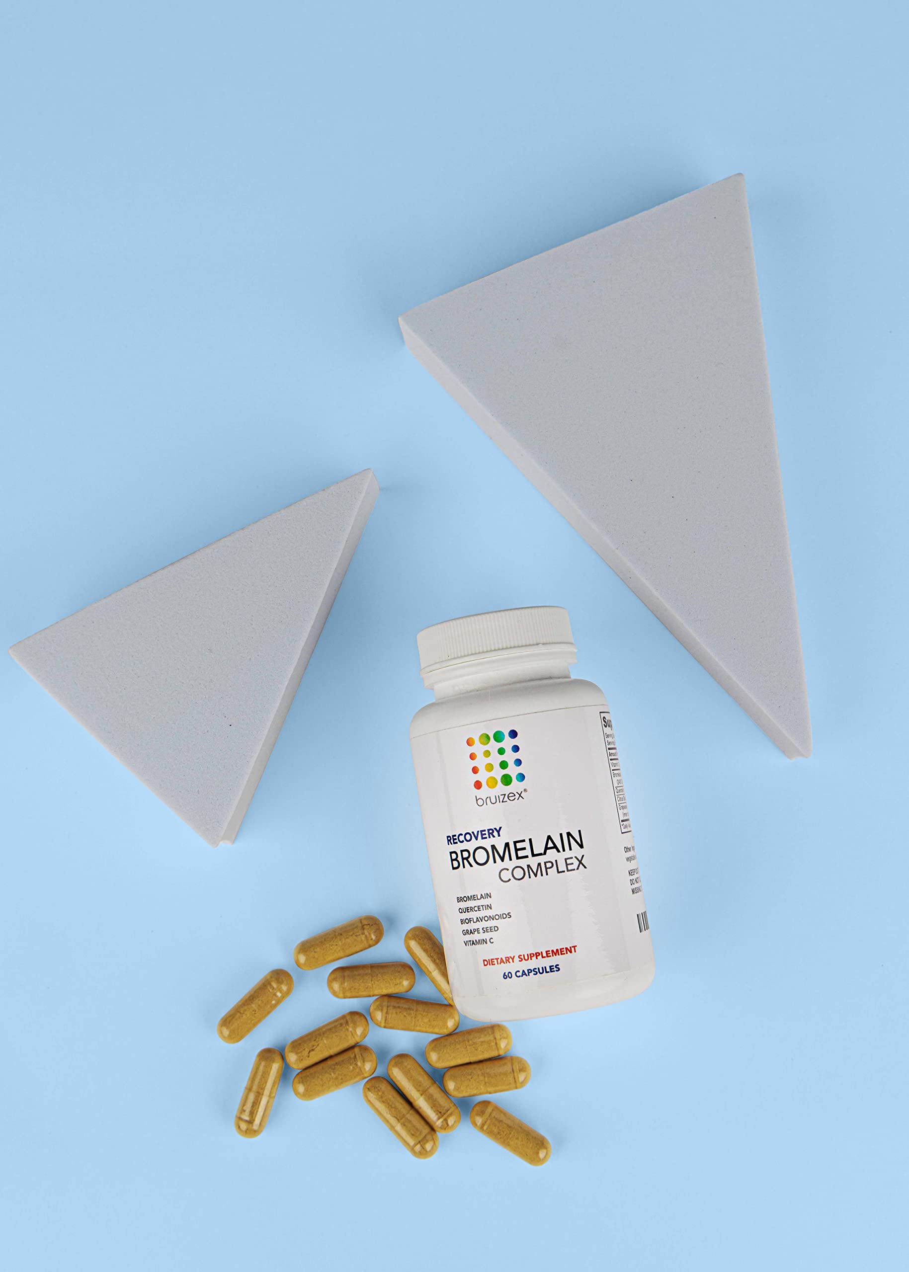 Bromelain & Quercetin Recovery Complex I Post Surgery Recovery I Bruising, Swelling Relief, Lymphatic Drainage I Post 360 lipo, BBL, Liposuction, Tummy Tuck I Non GMO 60 caps