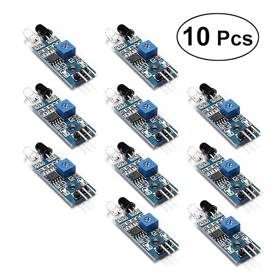OUNONA IR Infrarot Hindernisvermeidung Sensor Modul für Arduino Smart Auto Robot 10 Stücke