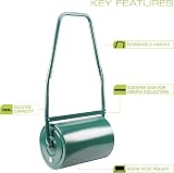 Garden Gear Garden Lawn Roller 30L Heavy Duty Galvanised Steel 42cm Wide view 4