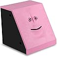 HSTYAIG Money Saving Bank, Face Money Eating Box Kids Money Saving Collection Piggy Bank Automatic Novelty Coin Bank (Pink)