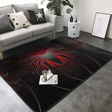 Xzcxyadd Super Soft Indoor Outdoor Modern Spider Man Area Rugs Suitable For Children Bedroom Home Decor Nursery Rugs 80 X 58 In