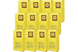 WANGENBRO 12 Pack AH10243 Vacuum Cleaner Bags Replacement for Hoover HushTone Commercial CU2 Upright Vacuum CH54113, CH54115 Series | Double Layer Filtration & Leak-Proof Design