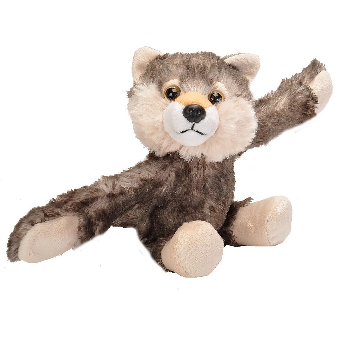 Wild Republic 19556 Huggers Soft Toy Slap Bracelet, Gifts for Kids, Wolf Plush Toy, 20 cm — image 1