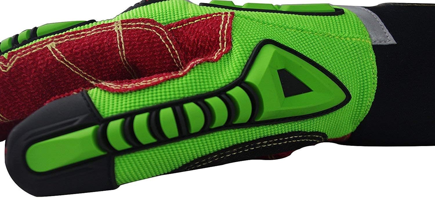 Seibertron HIGH-VIS HDC5 Level 5 Cut Resistant Deckhand Gloves High Performance Protection Impact Resistant Oil and Gas Safety Gloves L - Image 5