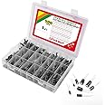 Uiusaur 0.1uF－1000uF Capacitors 24 Value 500pcs Individual Box Lid Electrolytic Capacitor Assortment Kit for Industrial Electrical and Arduino，TV, LCD Monitor, Radio, Stereo, Game, Water Heater, etc.