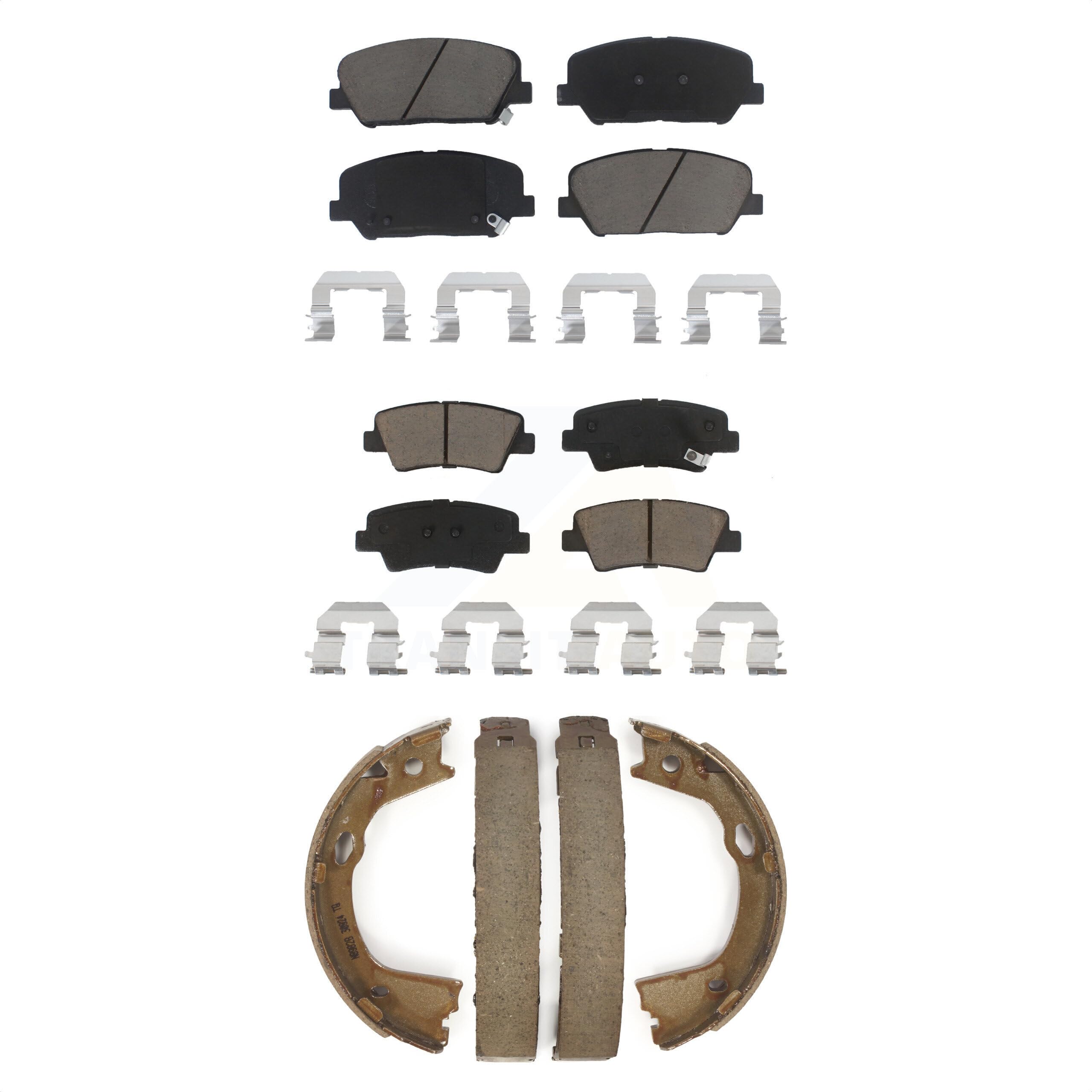 Transit Auto Front Rear Ceramic Brake Pads And