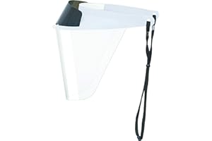 Pac-Dent-V202PW-A iVisor Plus Reusable Face Shield Kit, Full Face Protective Shield with Anti-Fog Coating and Cinch Cord, Adjustable to Comfortably Fit All Head Sizes, Pearl White