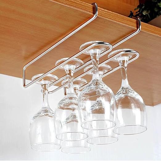 Amazon Shiawasena ワイングラスホルダー グラスハンガー 吊り下げ ワインラック収納 穴あけ不要 ステンレス製 グラスホルダー オンライン通販