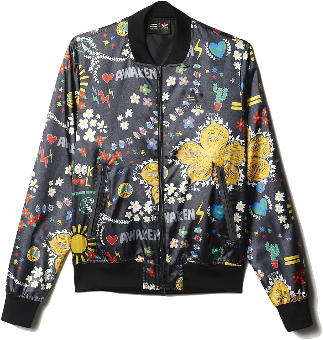 adidas originals x pharrell williams printed bomber jacket