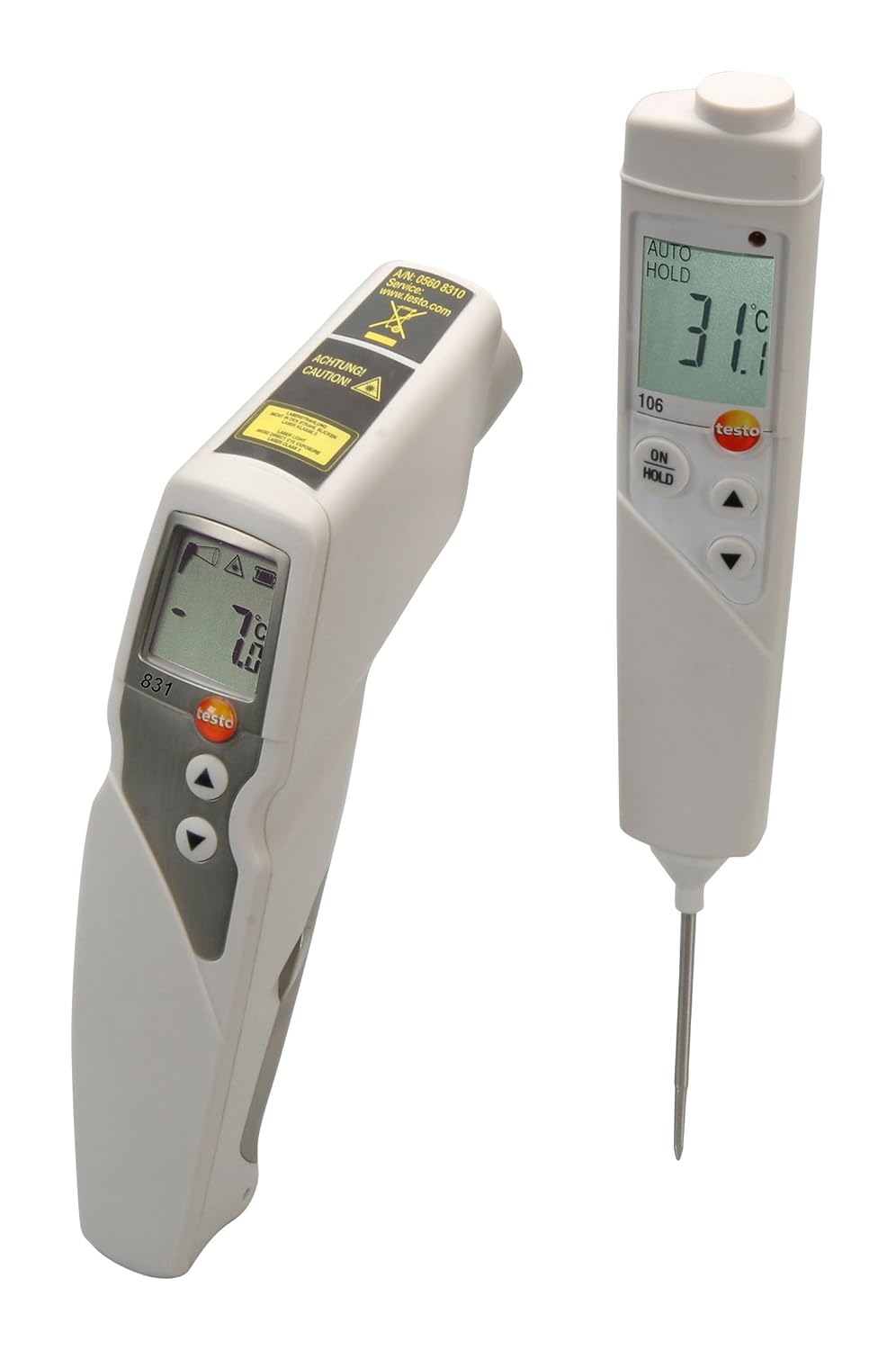 testo 831 Infrared Thermometer + Testo 106 thermometer