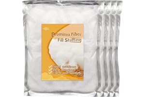 Tikjiua Pillow Fiberfill Stuffing,24.6OZ Polyester Fiber Fill Stuffing, Polyester Cushion Fiber Fill, High Resilience Fill Fiber for Stuffed Animals, Cotton Stuffing, Fiberfill DIY Craft