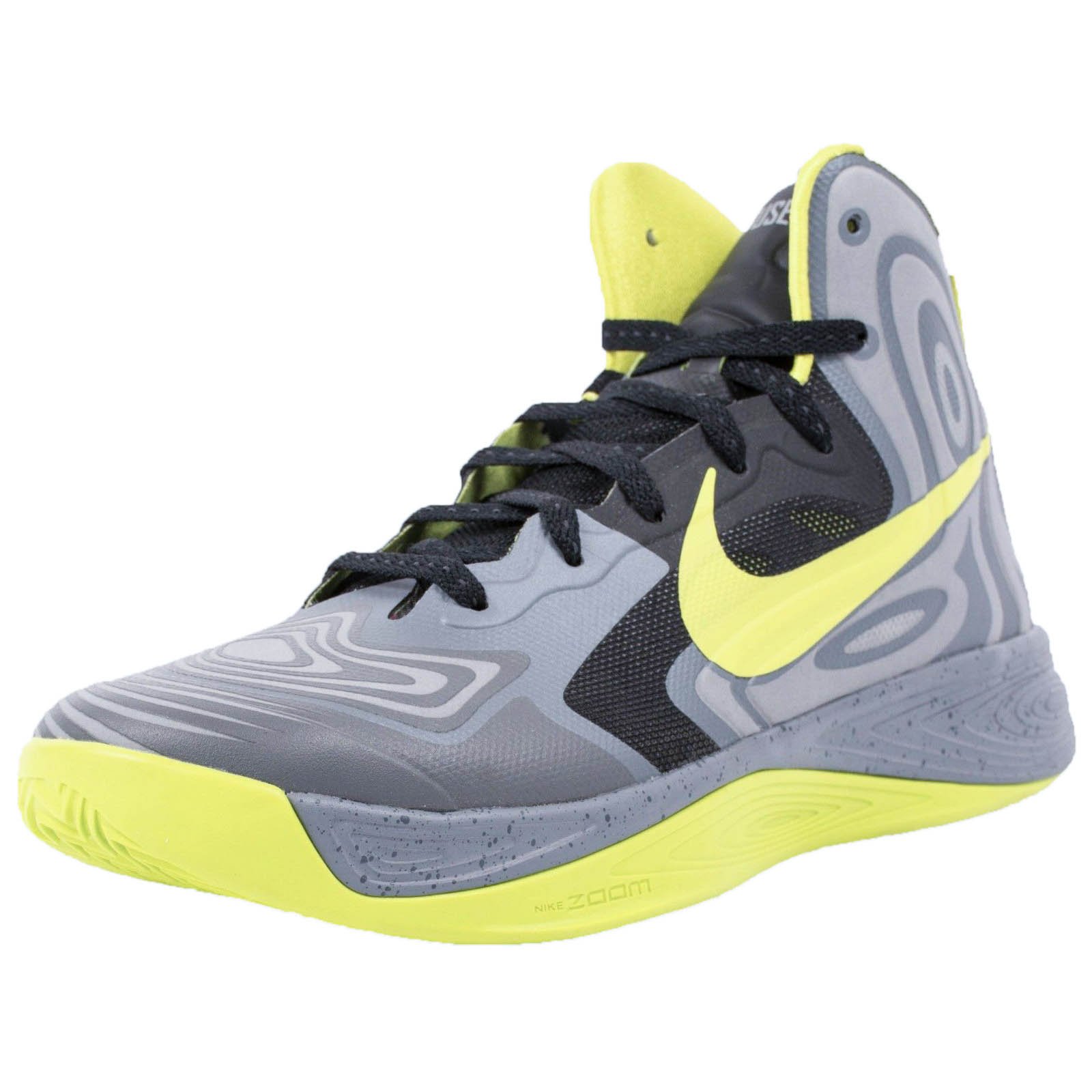 Nike Hyperfuse Supreme Basketball Shoes Cool Grey Atomic Green Black 536861 001