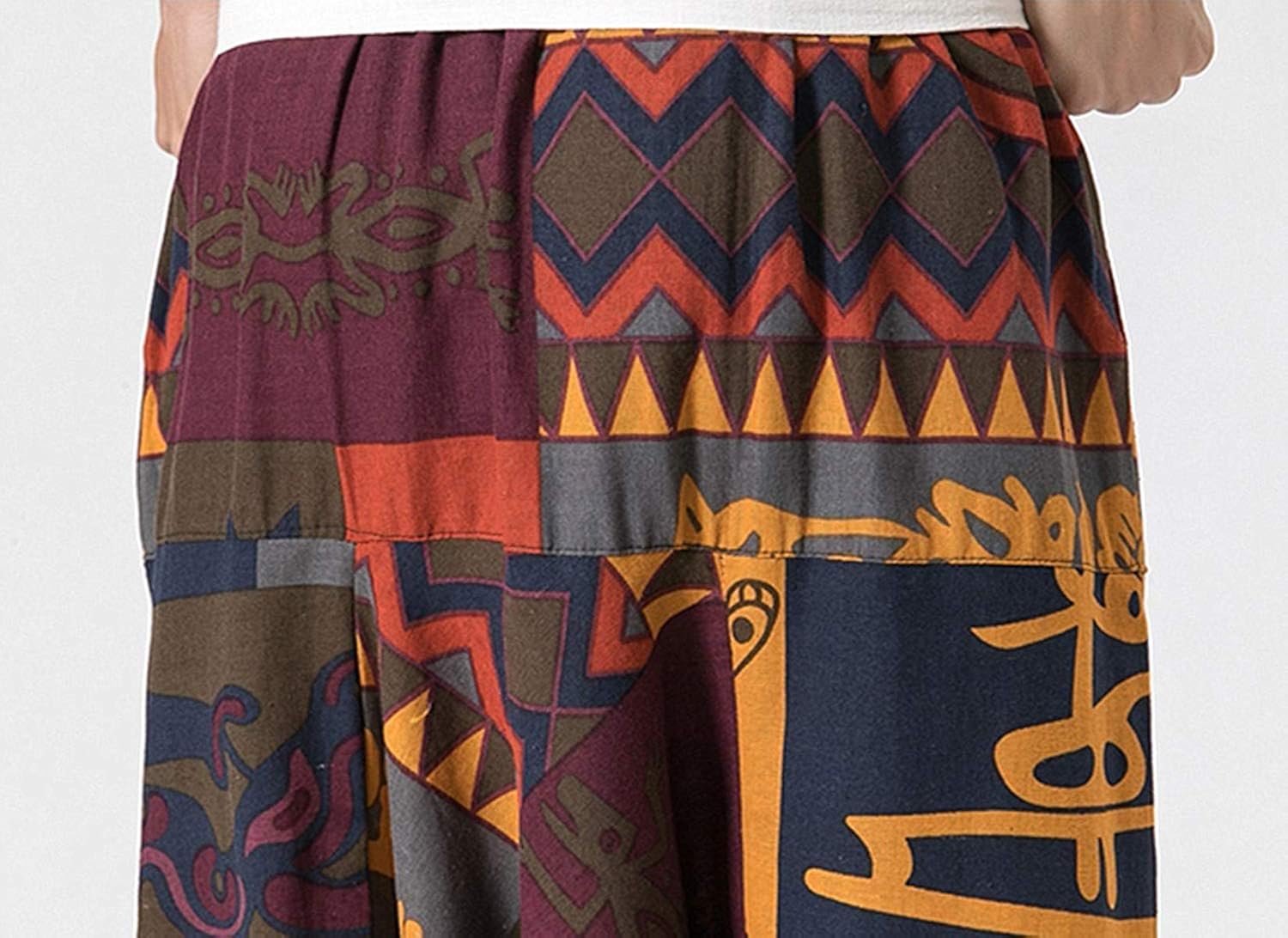 PERDONTOO Men Women Cotton Harem Yoga Baggy Genie Boho Pants: Clothing
